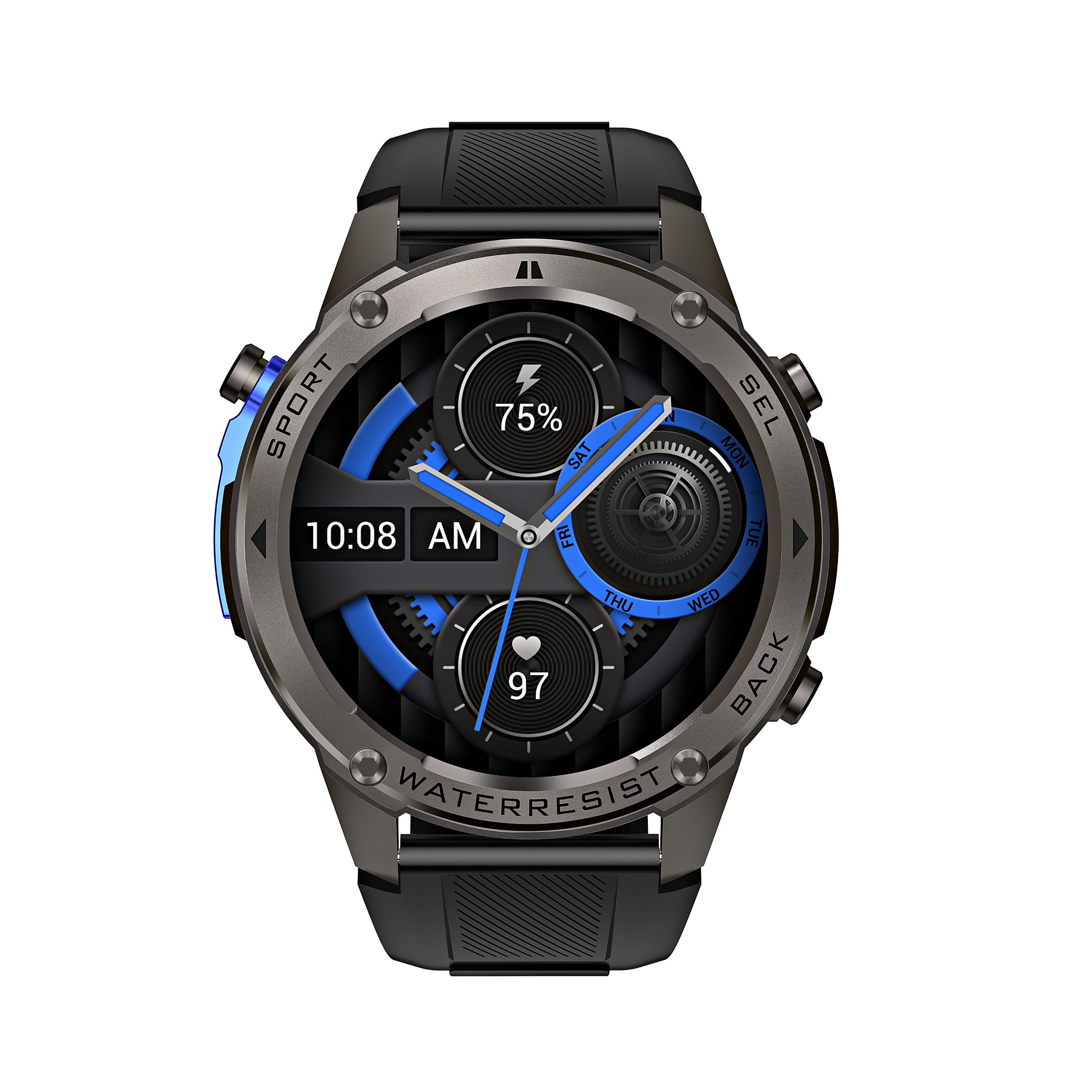 Gaia56 Pro GPS Smartwatch - Black