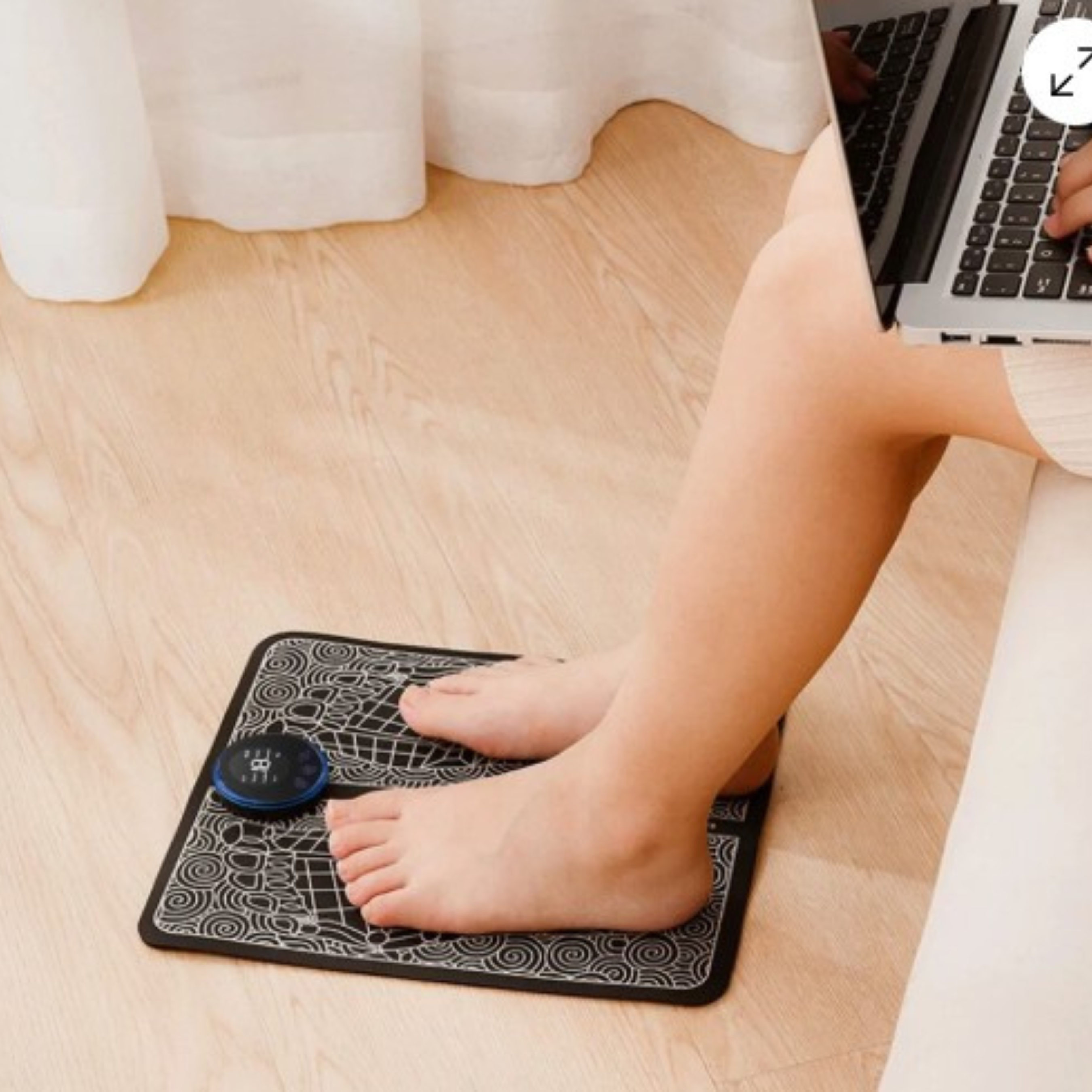 Shiatsu Foot Massager + Heated Foot Mask + 10 FREE Overnight Recovery Patches