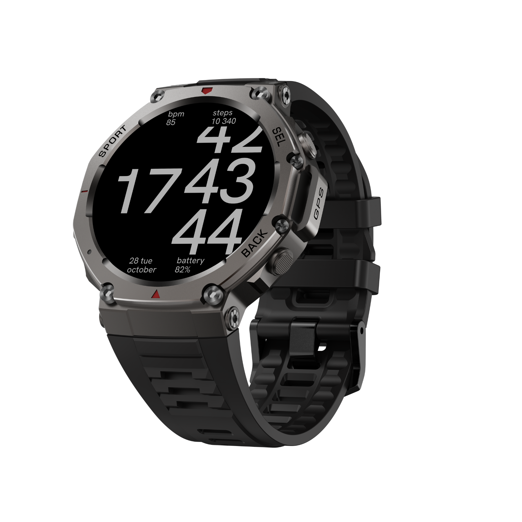 Dale X-Ultra58 – Military SmartWatch with Dual GPS, Compass and Route Tracking – Black