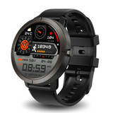 Classic Gaia76 SmartWatch: GPS with 6 Satellites and 170+ Sport Modes - Black