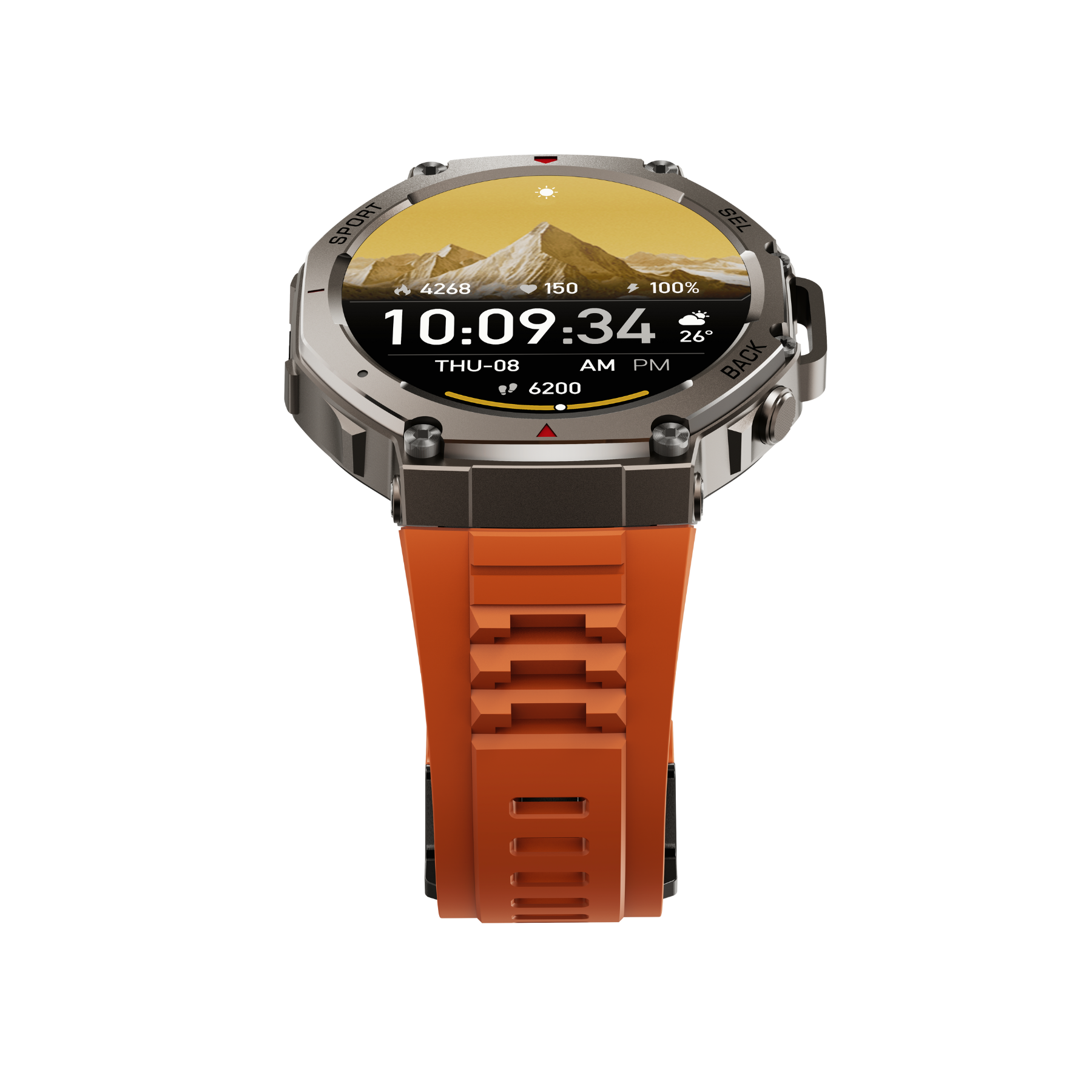 Dale X-Ultra58 – Military SmartWatch with Dual GPS, Compass and Route Tracking - Red