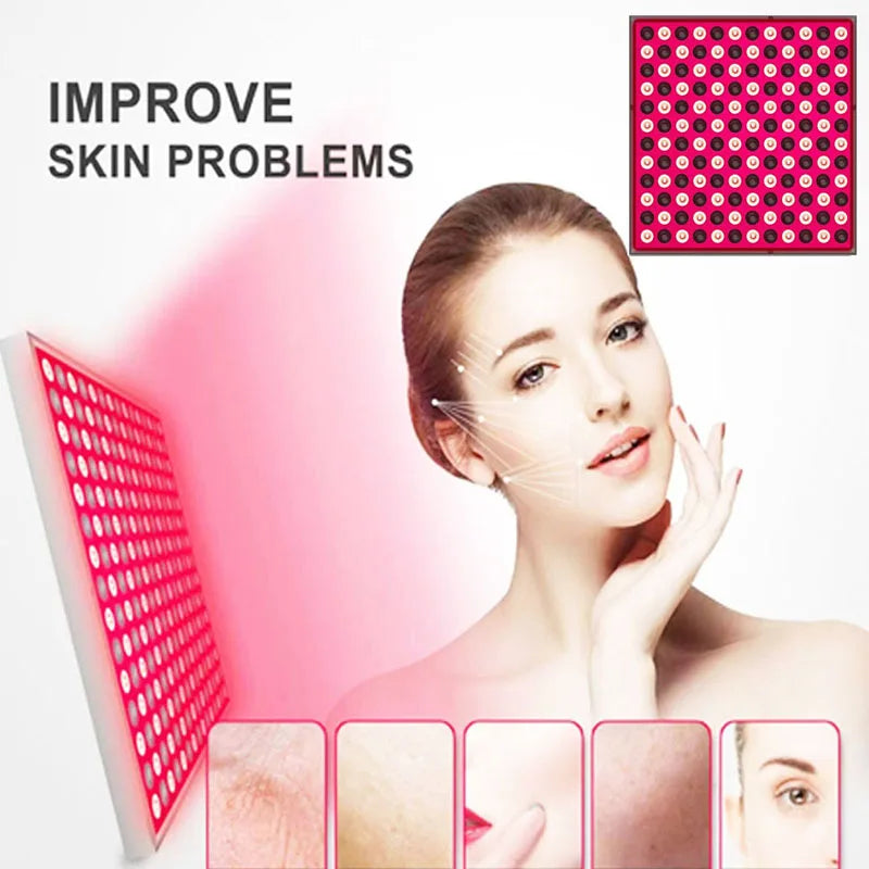 Red Light Therapy Panel – 144 LED Near Infrared Light for Face & Body