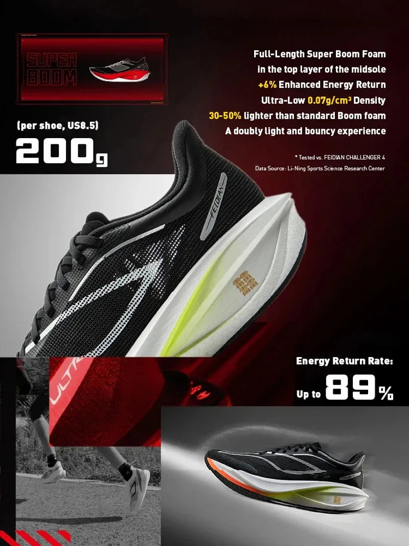 Road Running Shoes - Li-Ning - Black 1