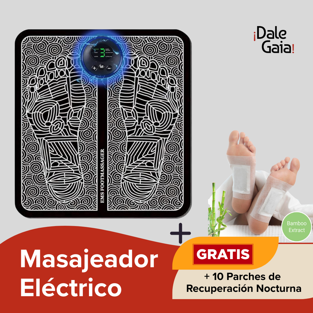 Shiatsu Foot Massager + Heated Foot Mask + 10 FREE Overnight Recovery Patches