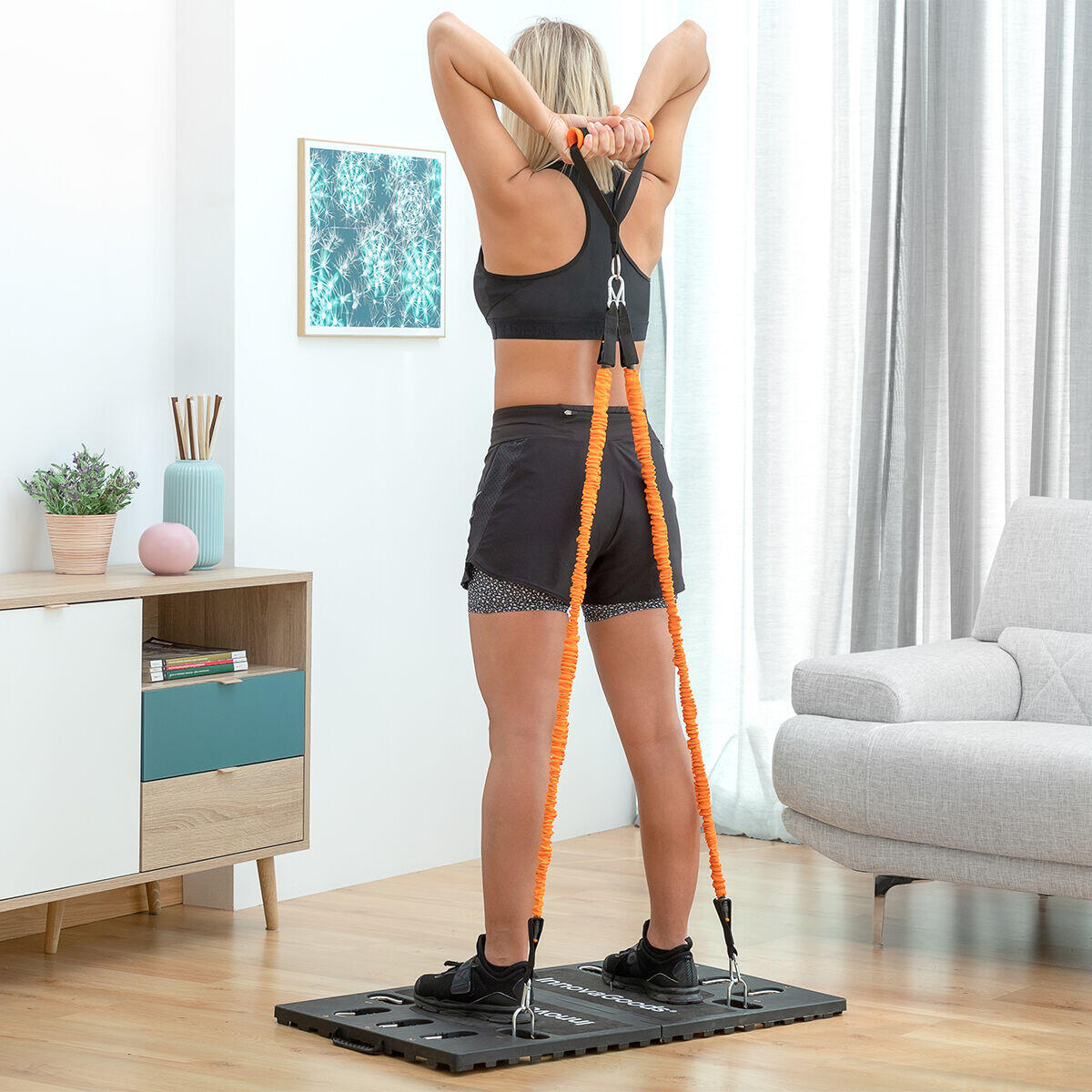 Portable Fitness Kit with Resistance Bands and Accessories