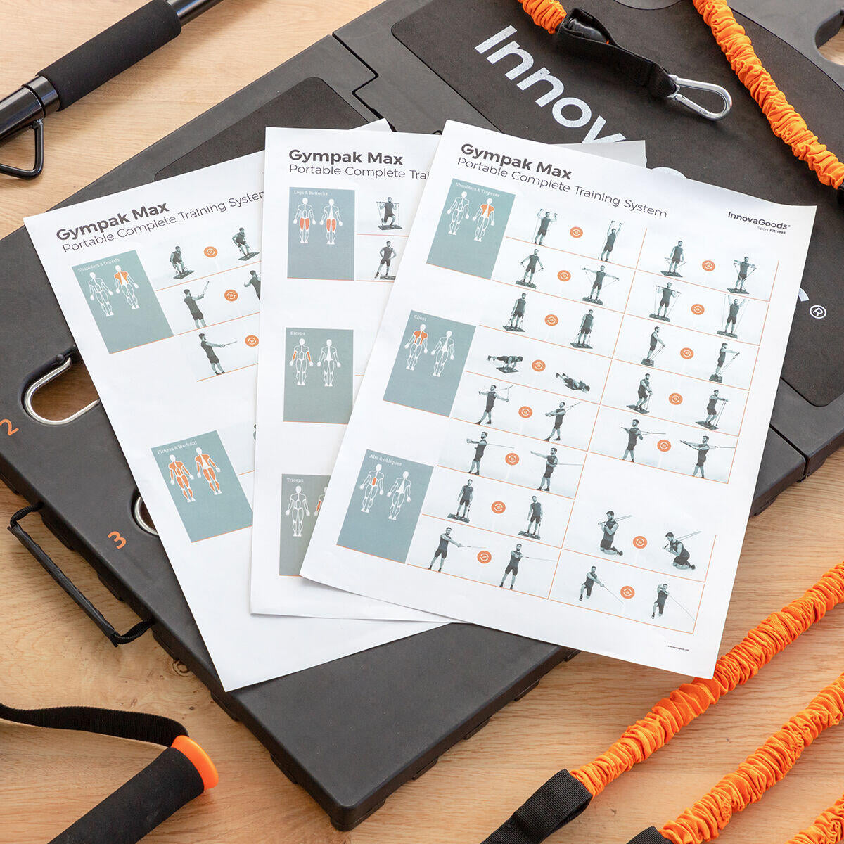 Portable Fitness Kit with Resistance Bands and Accessories