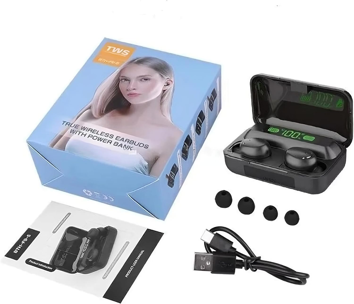 Bluetooth Earbuds with Display