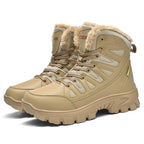 Men's combat boots – waterproof, slip-resistant hiking boots, puncture-resistant and ankle-sprain-protected work boots