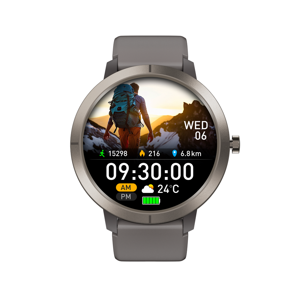 Classic Gaia76 SmartWatch: GPS con 6 Satélites y 170+ Modos Deportivos - Argent