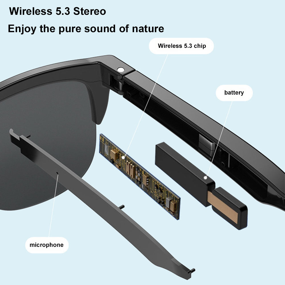 Gafas Inteligentes  Bluetooth con Control Táctil y Protección UV