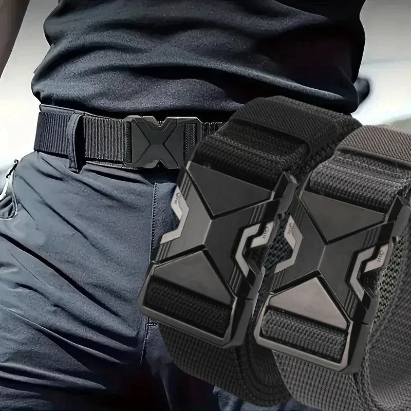 Men's 125cm Tactical Belt with Metal Buckle