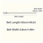 New men's belt 125 cm with buckle