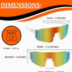 Gafas Deportivas Polarizada  UV400 - 9815 White