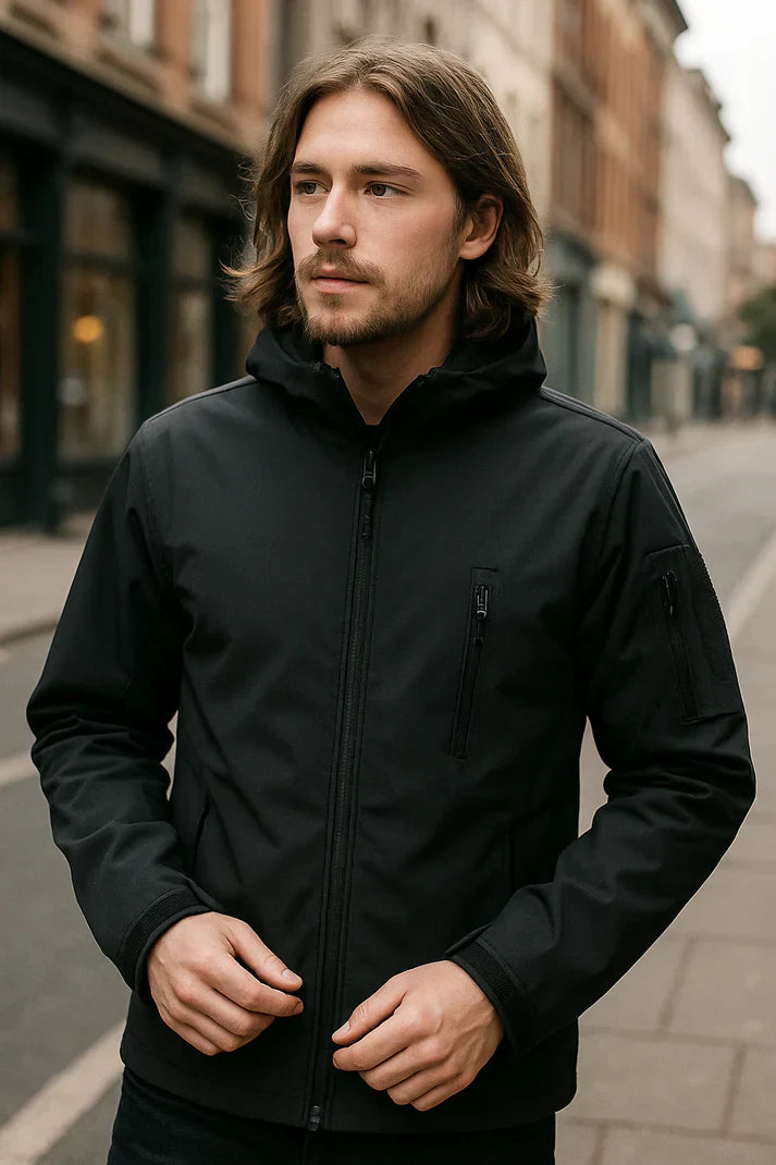 Men's waterproof jacket with hood