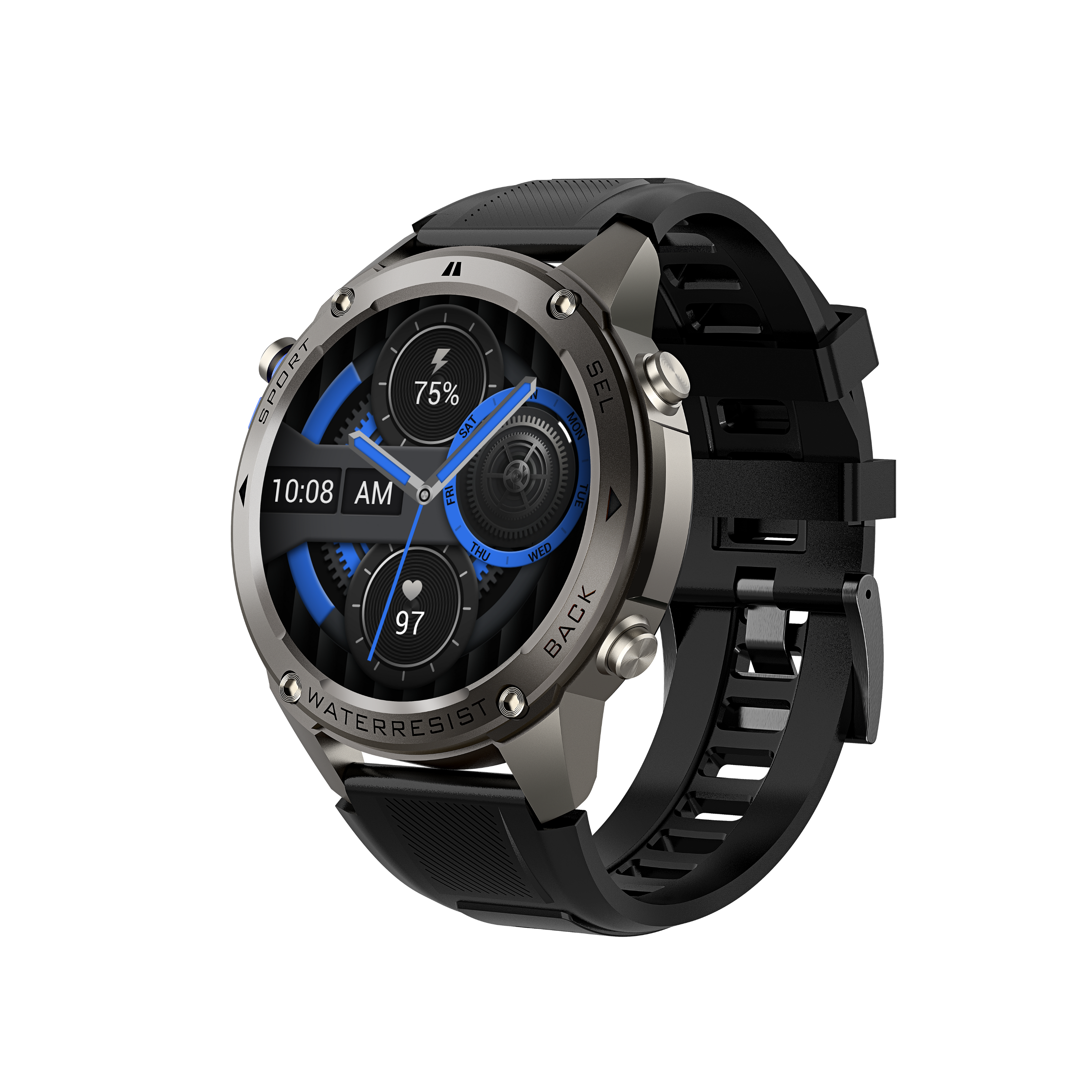 Gaia56 Pro GPS Smartwatch - Black