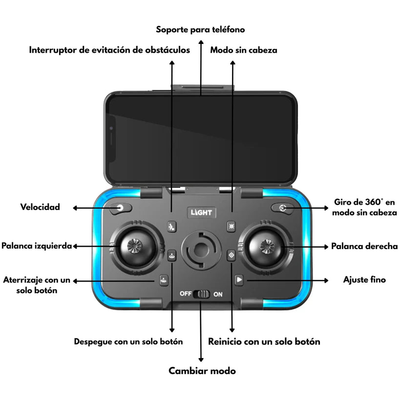 Drone Deportivo con cámara K102PRO 4K