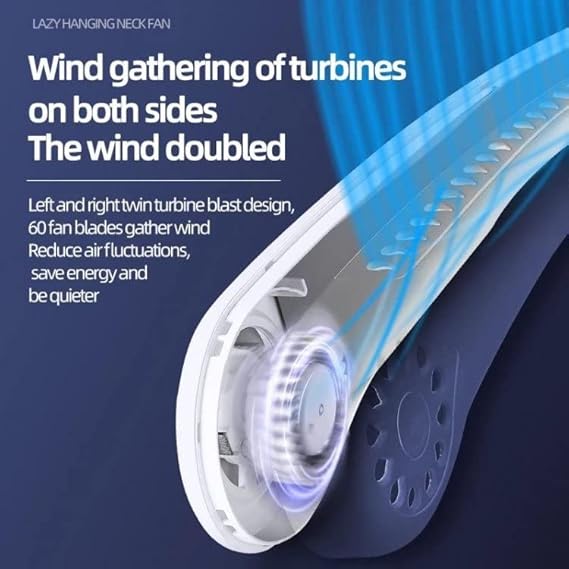 BREEZE-NECK: Ventilador de Cuello Sin Aspas – Frescura Portátil y Silenciosa