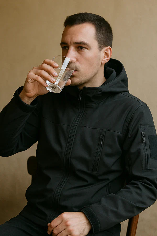 Men's waterproof jacket with hood