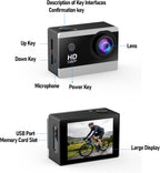 Pack Cámara Deportiva HD 4K/30 fps + Powerbank