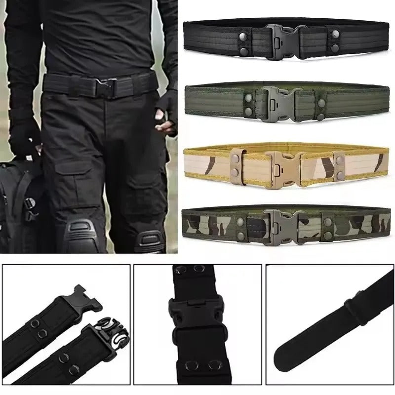 Tactical Quick-Release Military Belt for Men