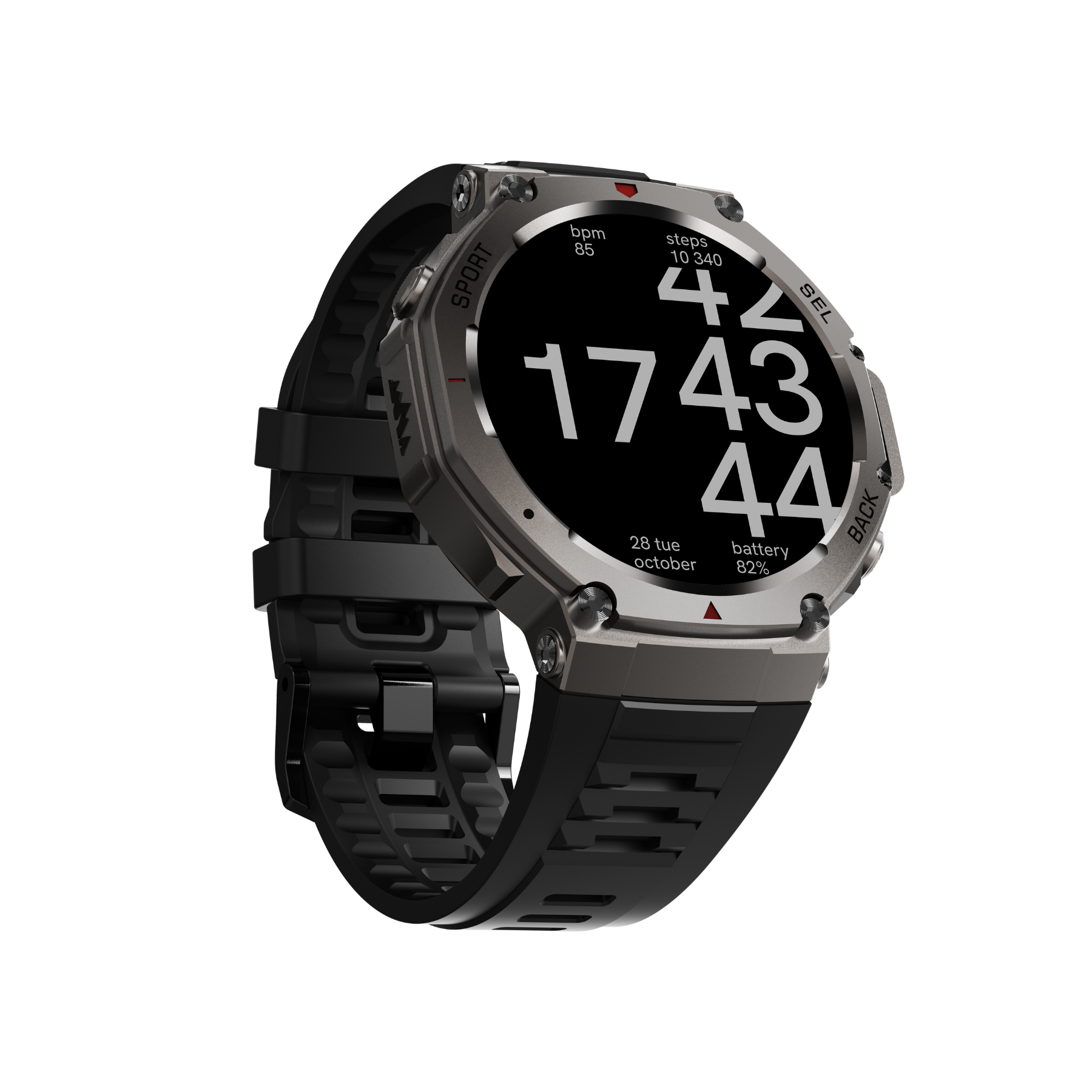 Dale X-Ultra58 – SmartWatch Militar con GPS Dual, Brújula y Seguimiento de Rutas - Negro