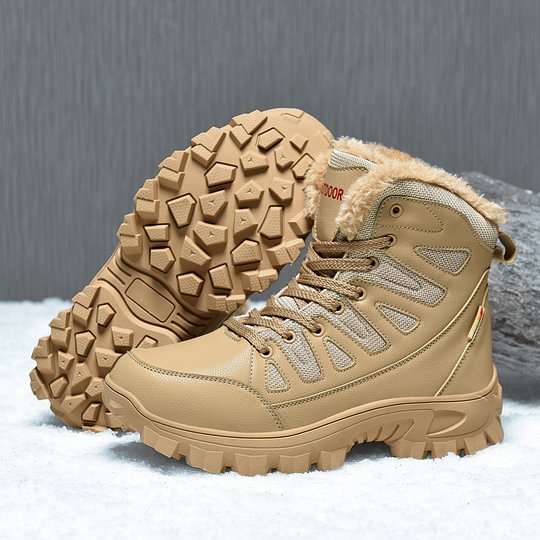 Men's combat boots – waterproof, slip-resistant hiking boots, puncture-resistant and ankle-sprain-protected work boots