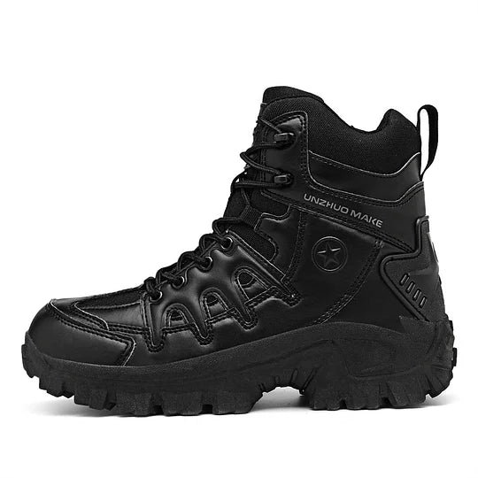 Men's combat boots – waterproof, slip-resistant hiking boots, puncture-resistant and ankle-sprain-protected work boots