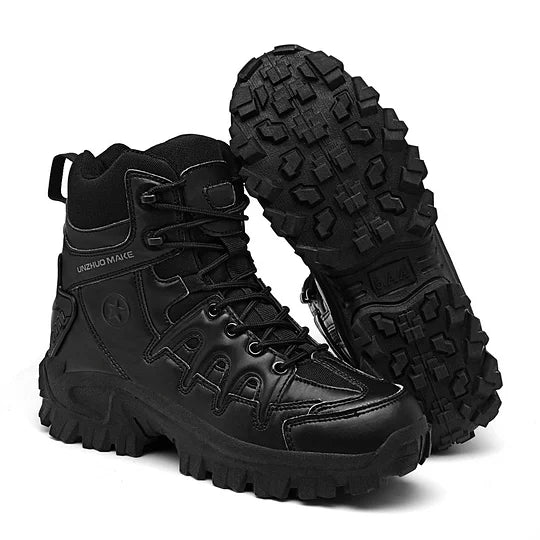 Men's combat boots – waterproof, slip-resistant hiking boots, puncture-resistant and ankle-sprain-protected work boots