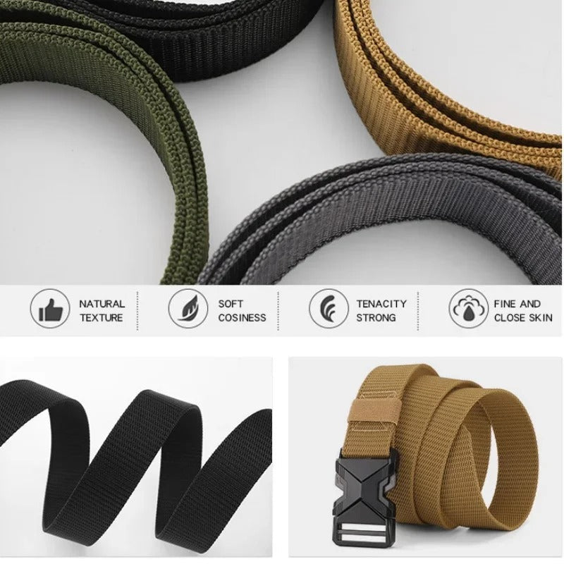 New men's belt 125 cm with buckle