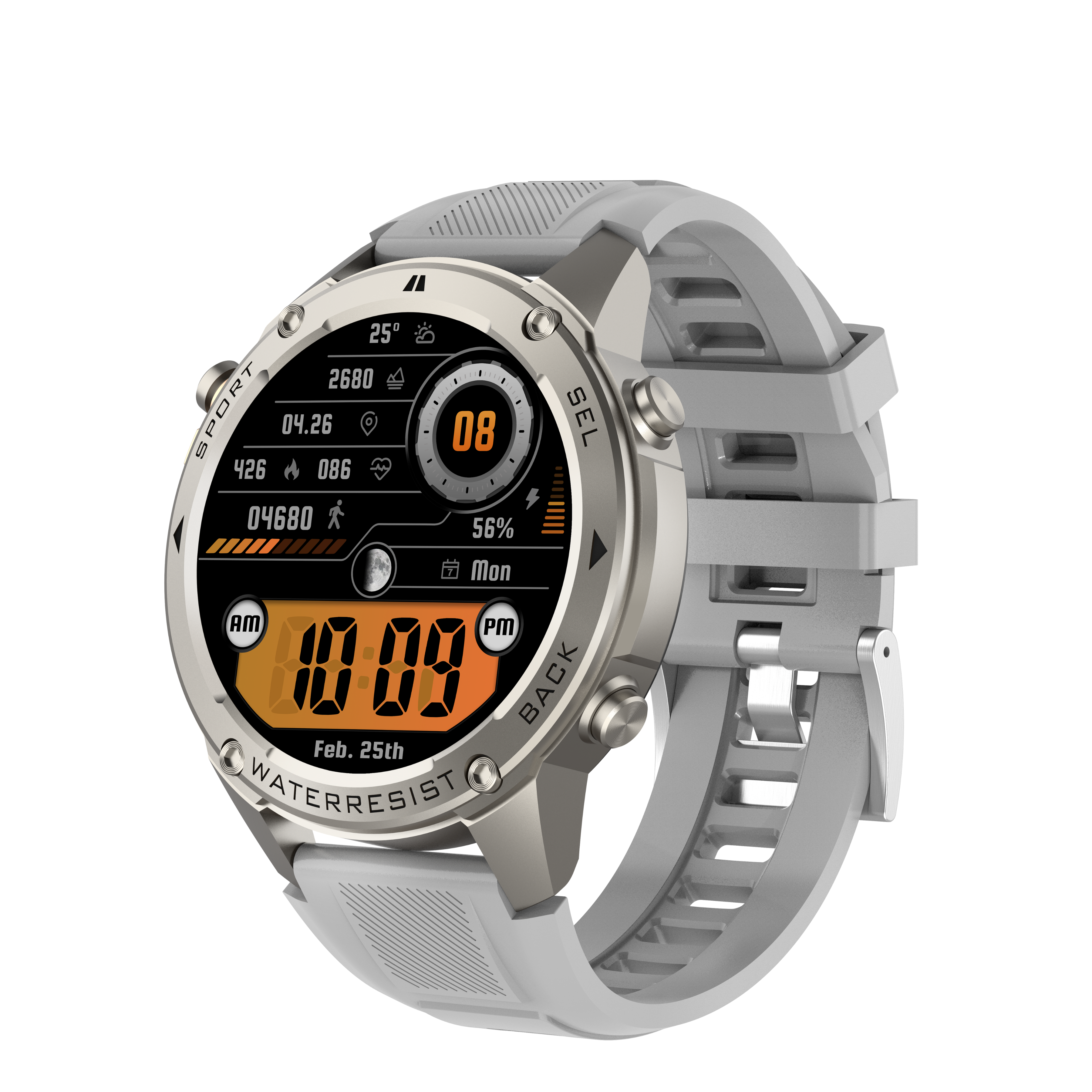 Gaia56 Pro GPS Smartwatch - Black