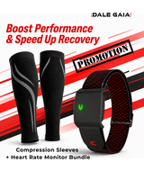 Compression Sleeves + Heart Rate Monitor Bundle