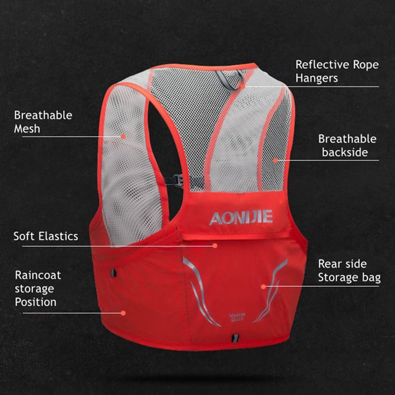 Chaleco Aonijie Race 2.5L – Hidratación Minimalista para Corredores