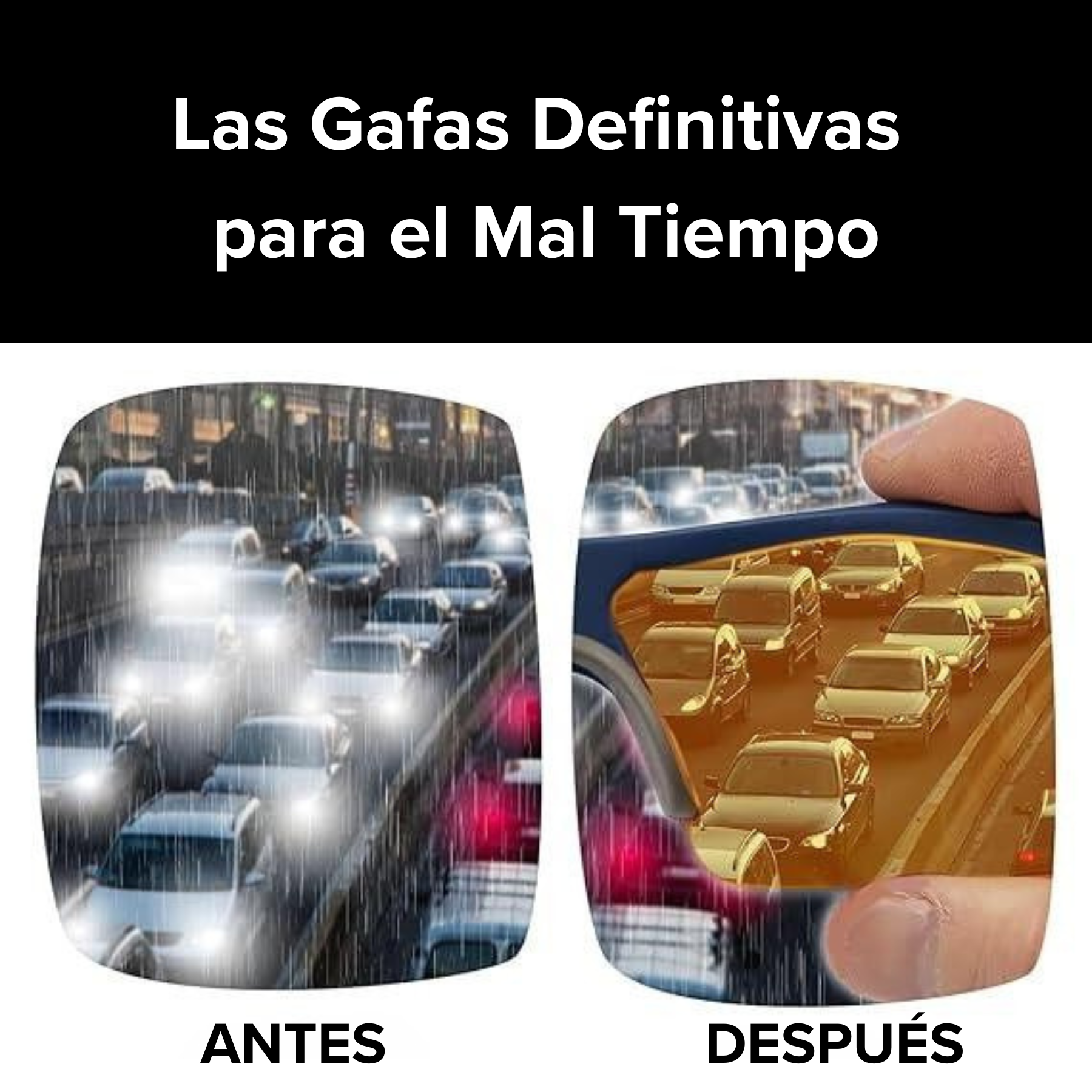 2 Gafas Nocturnas Premium - Tecnología Antirreflejos y Lentes Polarizadas