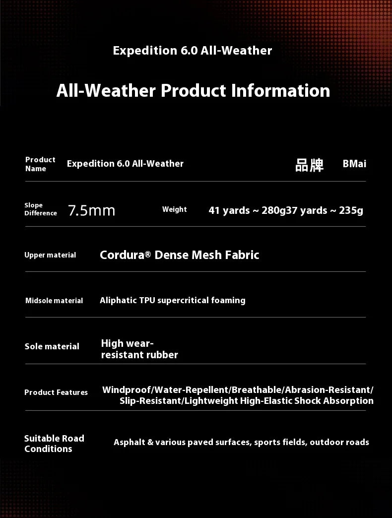 BMAI Trail Running Shoes – Lightweight Breathable -Orange