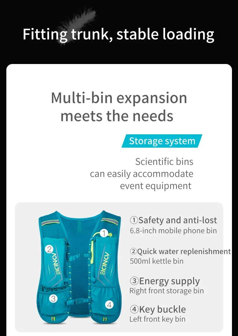 AONIJIE UltraFit Pro C9107 – Chaleco Hidratación Ultraligero