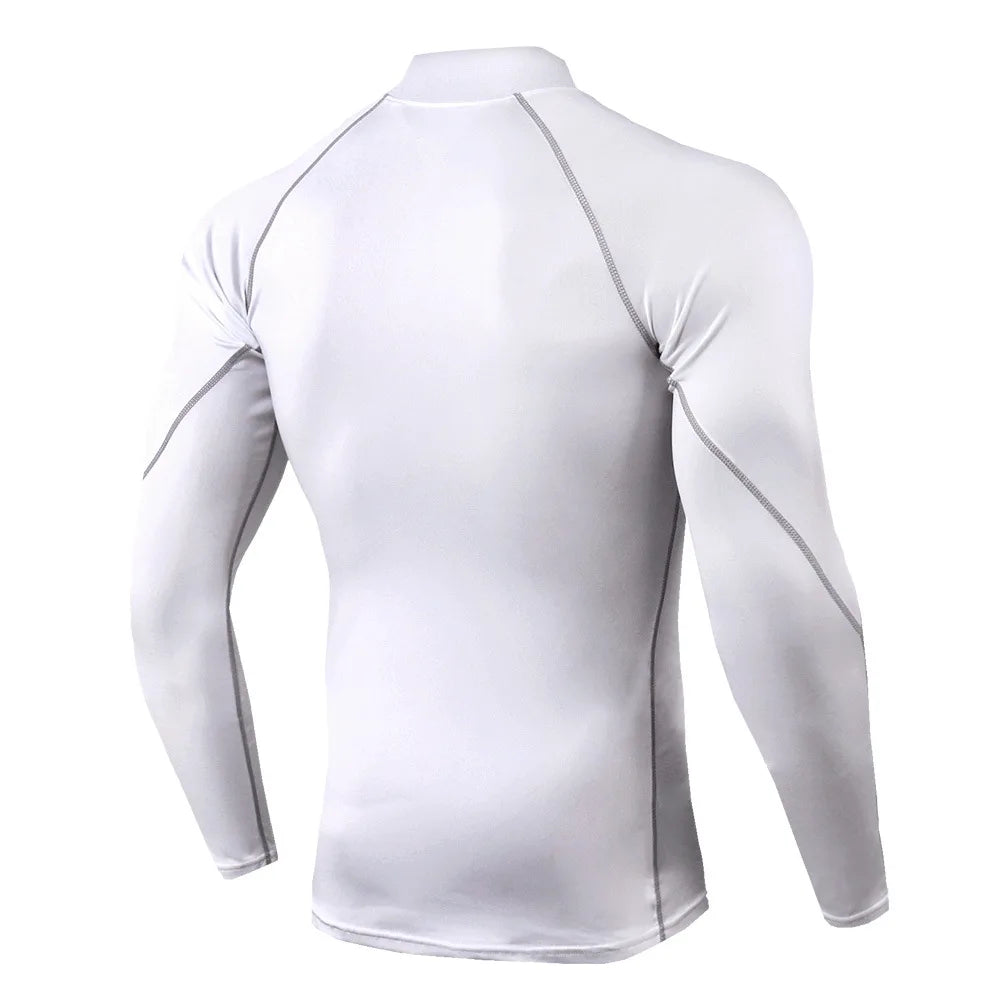Men's Long Sleeve Compression Shirt – Quick-Dry Athletic Gym & Running Top