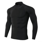Men's Long Sleeve Compression Shirt – Quick-Dry Athletic Gym & Running Top