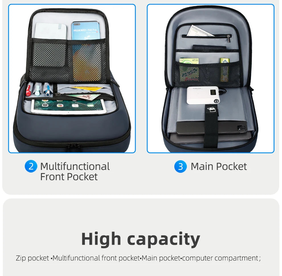 Smart Waterproof Laptop Backpack