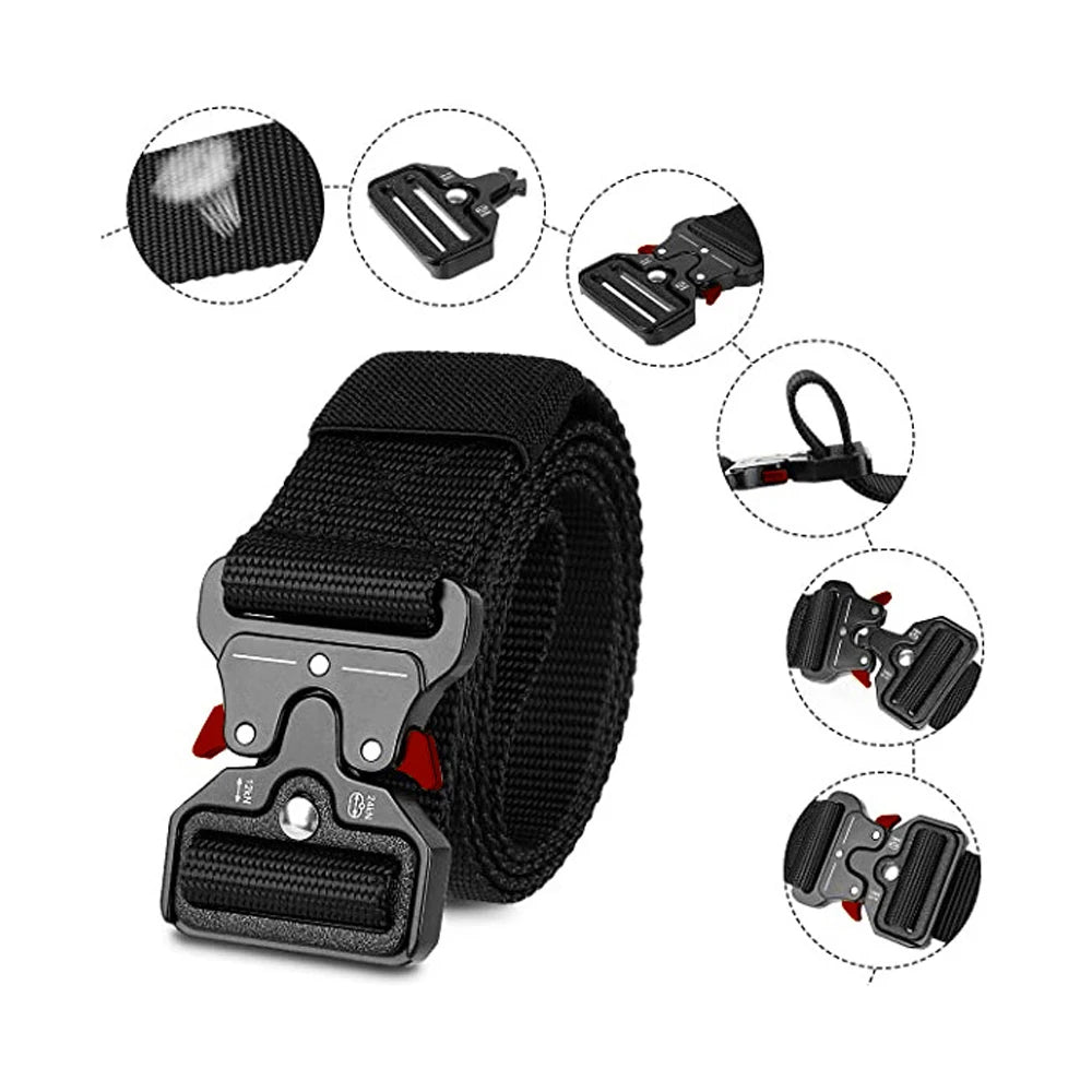 Tactical Quick Release Belt for Hiking, Camping & Work