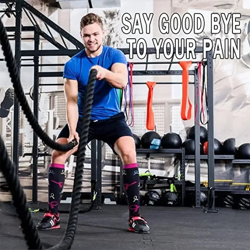 ComfortFlow™ Compression Socks (8 Pairs) | All-Day Support for Nurses, Travel, Running & Recovery