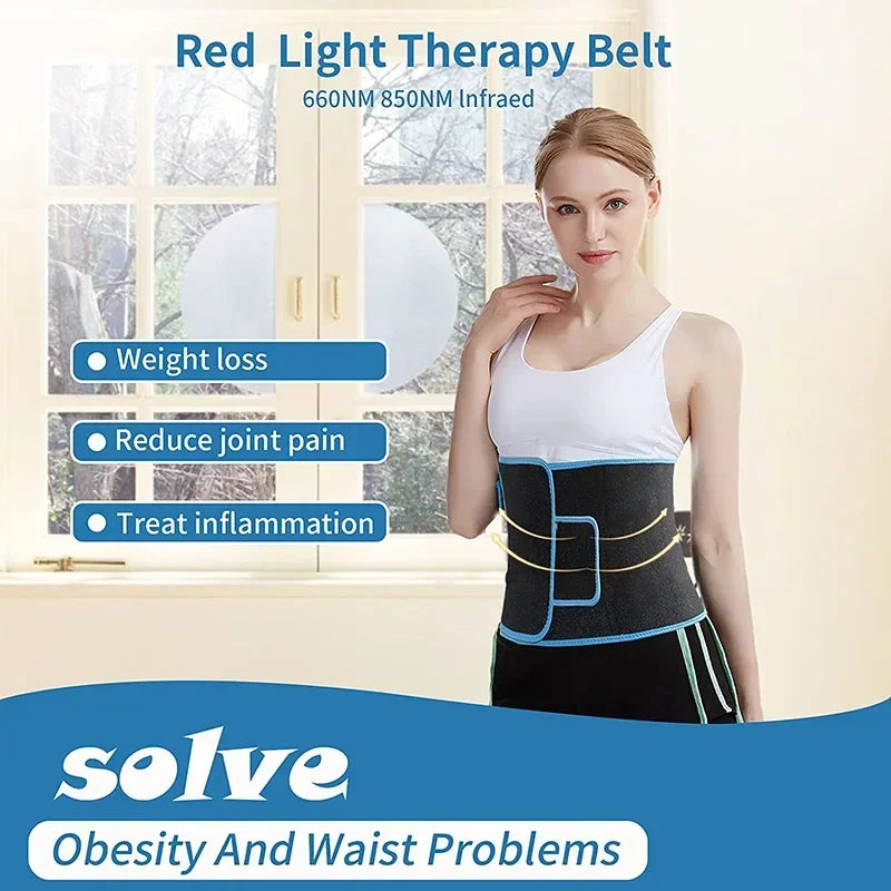 Red Light Therapy Belt – 660nm & 850nm Infrared Therapy Wrap