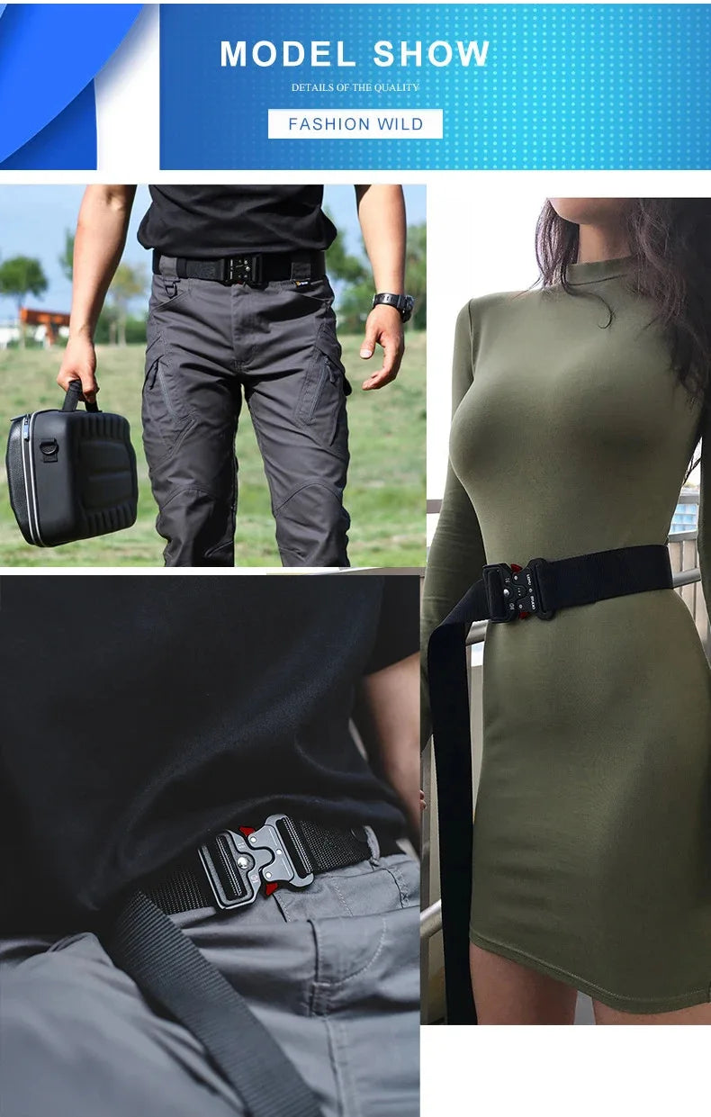 Tactical Quick Release Belt for Hiking, Camping & Work