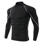 Men's Long Sleeve Compression Shirt – Quick-Dry Athletic Gym & Running Top