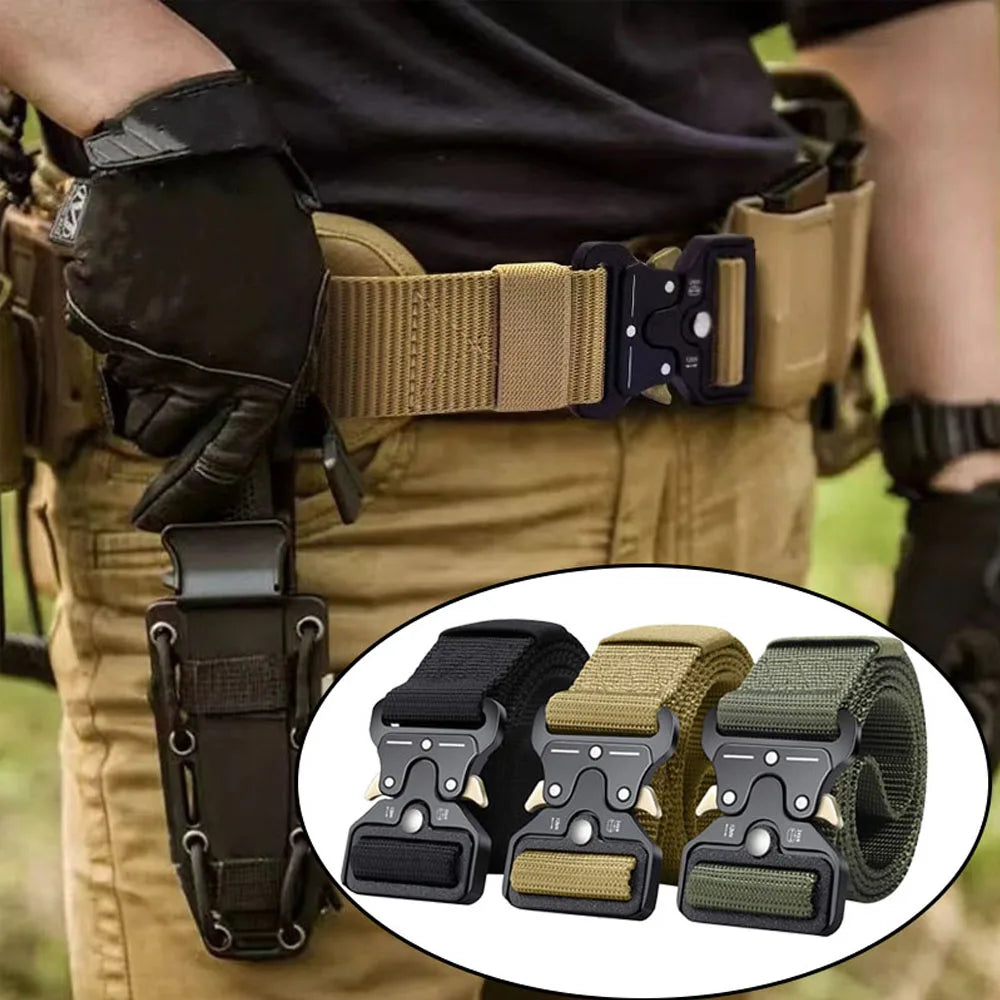 Tactical Quick Release Belt for Hiking, Camping & Work