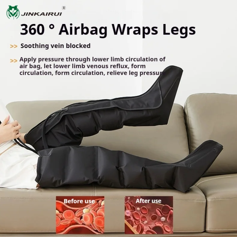 Air Compression Leg & Foot Massager Boots with Remote Control