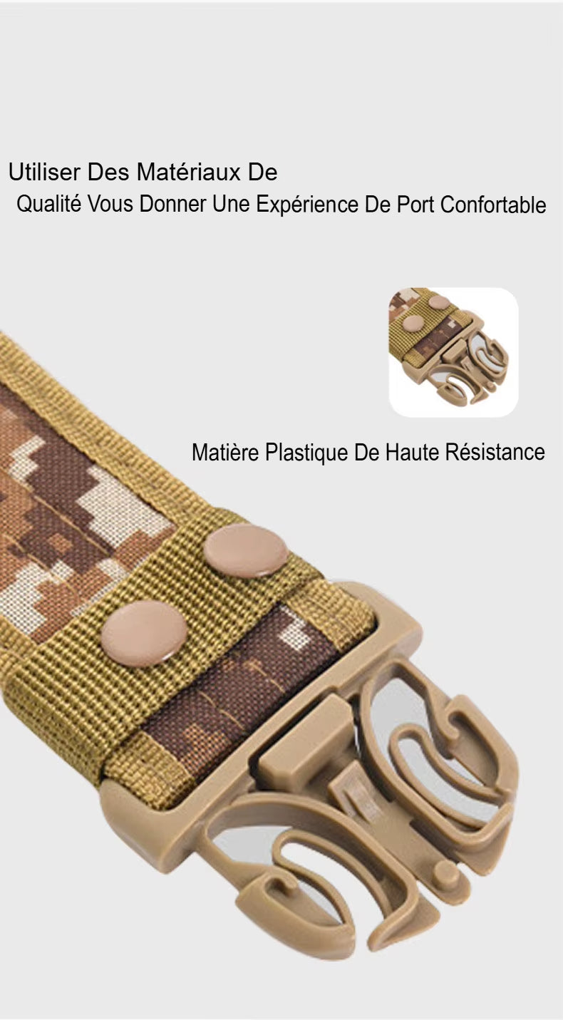 Tactical quick-release belt for men – military belt