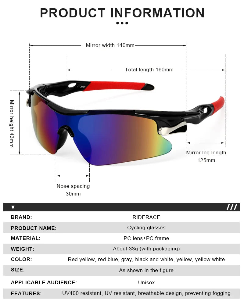 Gafas Deportivas para Ciclismo - Azul