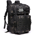 50L Waterproof Tactical Backpack for Hiking & Camping