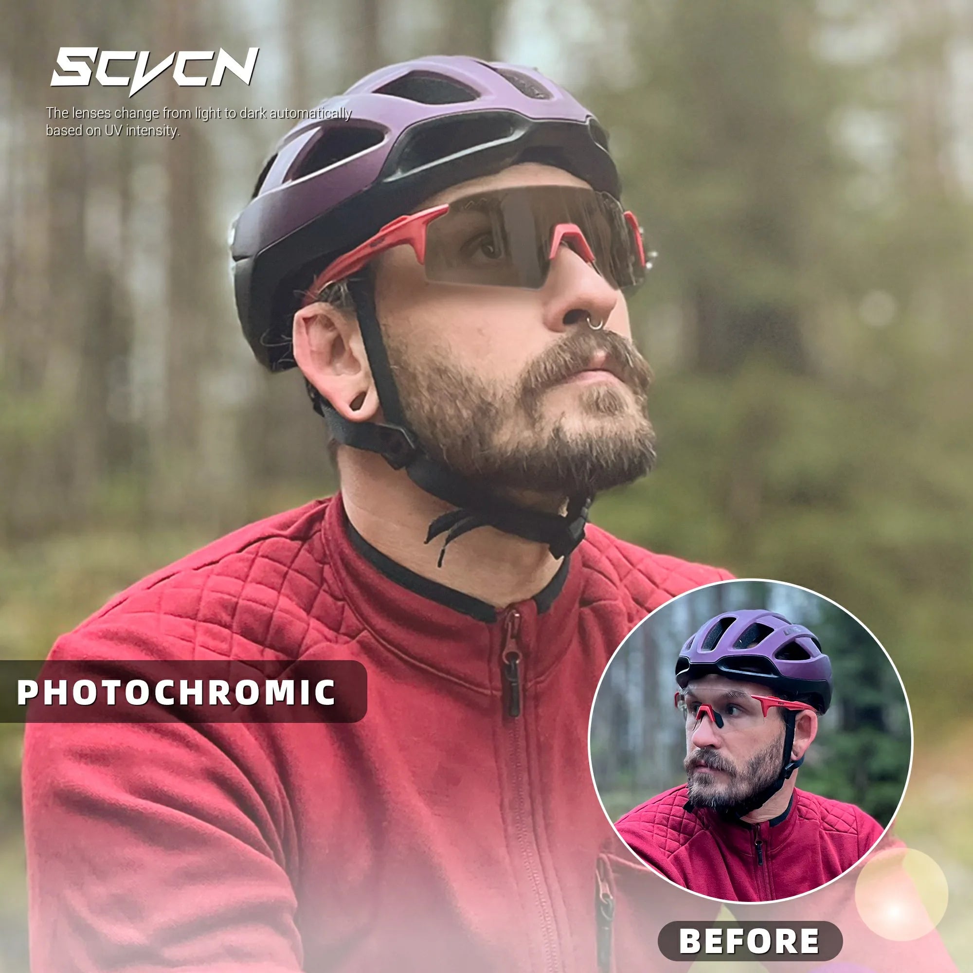 Lentes ActiveVue - Gafas Fotocromáticas Protección UV400 - Rosa