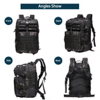 50L Waterproof Tactical Backpack for Hiking & Camping